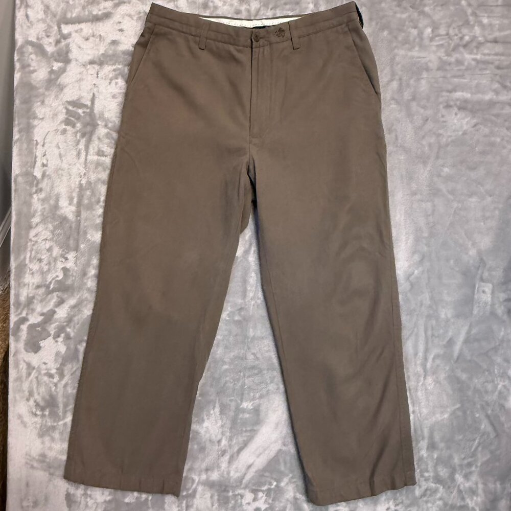 Nat Nast Luxury Originals Silk Cotton Blend Pants Mens 34 Brown‎ Straight Leg